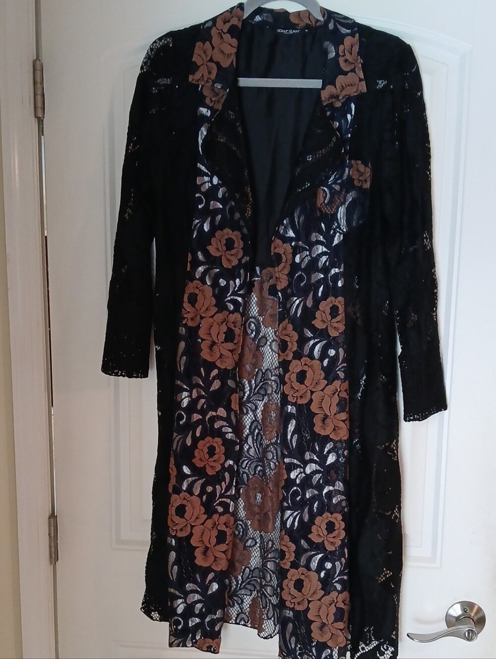 Floral Lace Duster Jacket